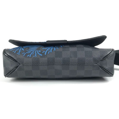 Louis Vuitton Shoulder Bag District PM N41714 Damier Graphite Canvas Black