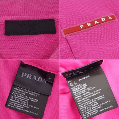 Prada Polo Shirt Short Sleeve Short Sleeve Deer Logo Cot