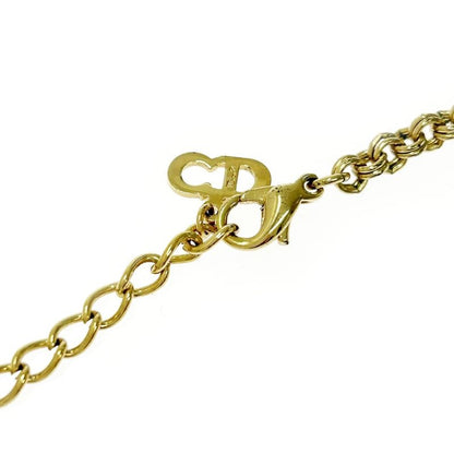 Christian Dior GP Rhinestone CD Logo Necklace Women 376415 Necklace