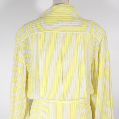 Chanel Shirt Dress Straps P61108v46519 Silk Yellow Ladies Dress