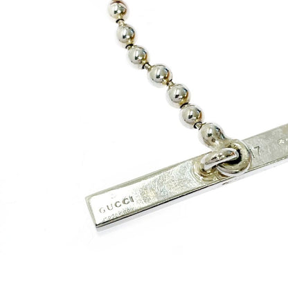 Gucci Silver Interlocking Ball Chain Bracelet with Storage Bag 21.3g 925