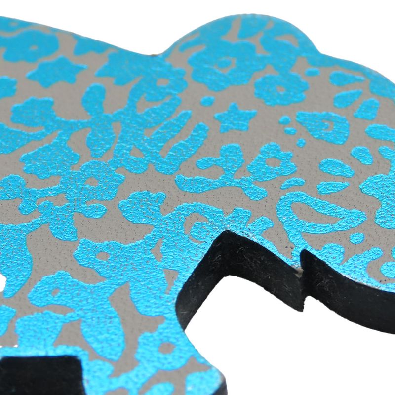 Hermes Bag Charm Silver 925 Leather Approx 12.3g Blueish Gray Silver Hardware