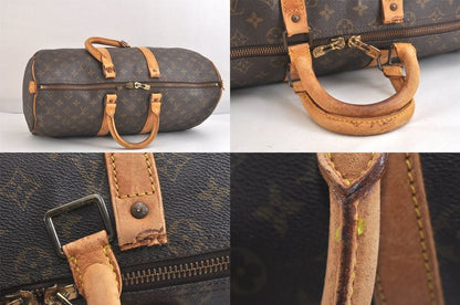Louis Vuitton Monogram Keepall 45 Travel Boston Bag M41428 Junk 2594n