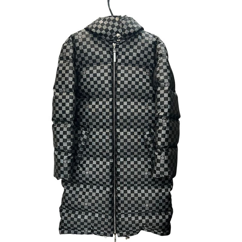 Louis Vuitton Down Coat Damier 1a5ibt Polyester Silver