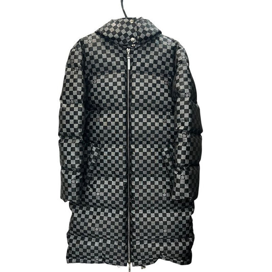 Louis Vuitton Down Coat Damier 1a5ibt Polyester Silver