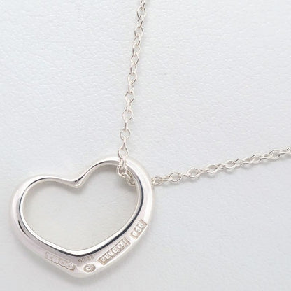 Tiffany & Co Open Heart Elsa Peretti 925 Silver Ladies 1.9g Necklace
