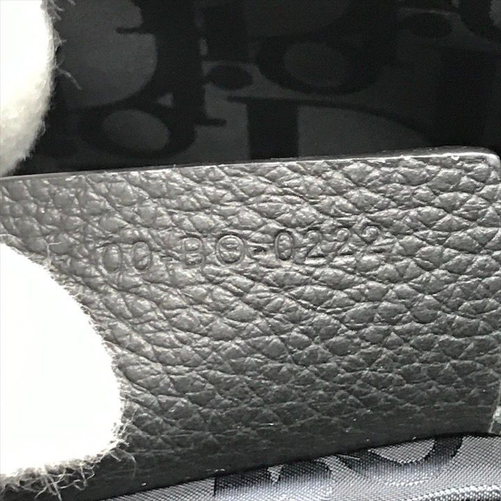 Dior Safari 2-Way Tote Shoulder Bag Leather Black