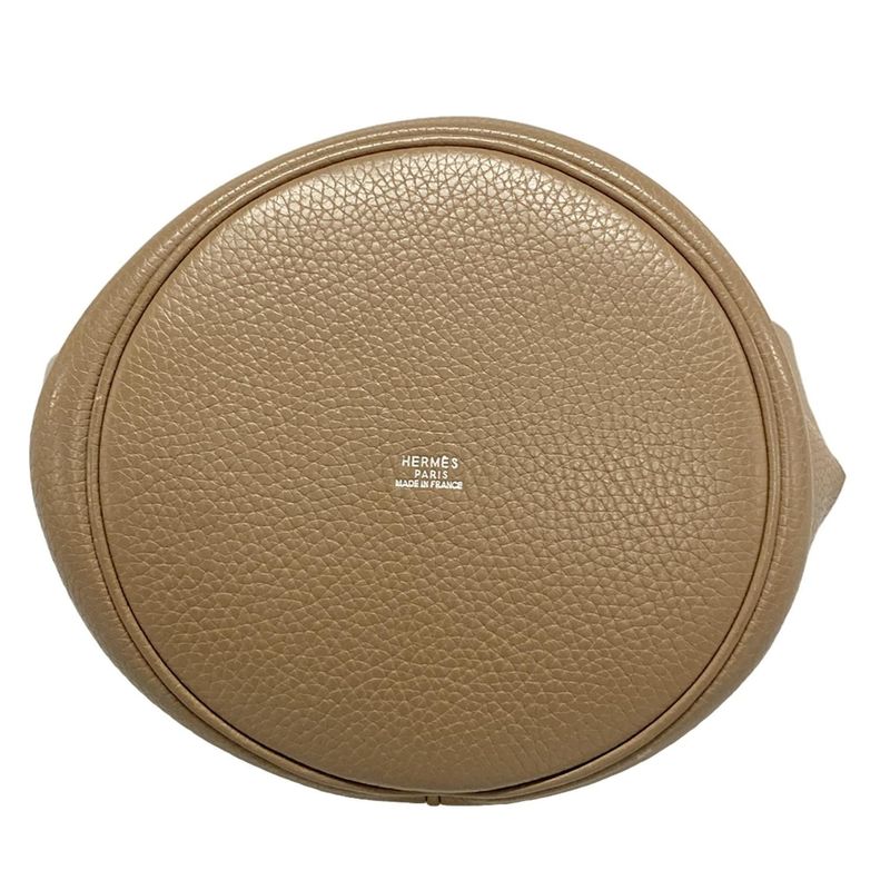 Hermes Handbag Mangeoir Etoupe Silver Hardware