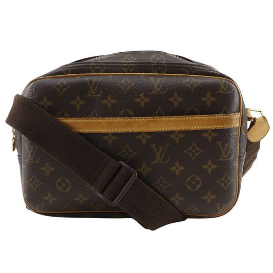 Louis Vuitton Reporter PM M45254 Monogram Canvas Brown Sp0023 Ladies Shoulder