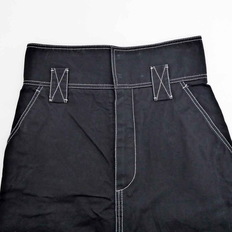 Fendi Zucca Skirt White Stitch Black 42 Size Fq7160 Women's Apparel
