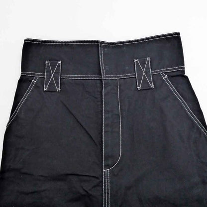Fendi Zucca Skirt White Stitch Black 42 Size Fq7160 Women's Apparel