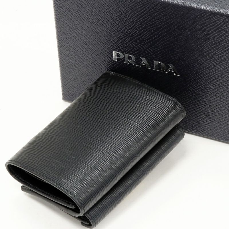 Prada Trifold Wallet With Coin Purse Viteromove Compact Wallet Calf Leather