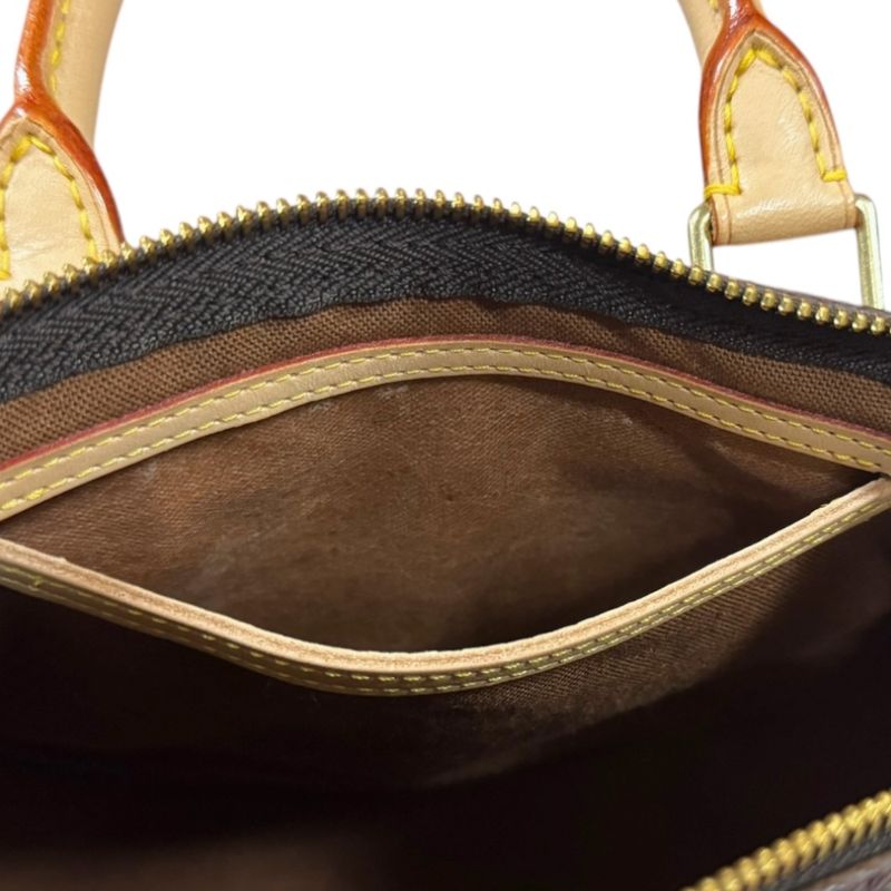 Louis Vuitton Speedy 25 Monogram Handbag Monogram Canvas M41528 Brown Women