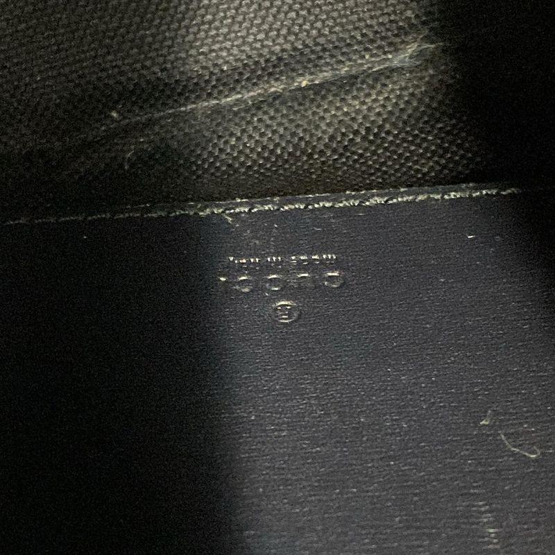 Gucci Shoulder Bag GG Pattern 782919 Gray×navy×red Leather