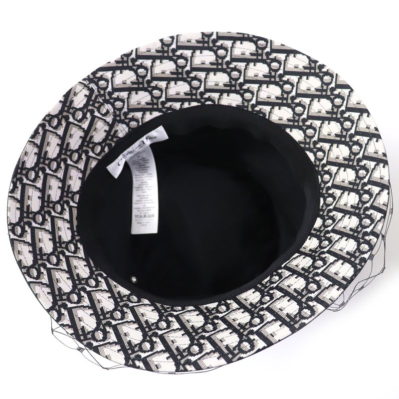 Christian DIOR 95tdd923g142 Teddy-d Bob Hat Trotter - Checked Bucket Hat With