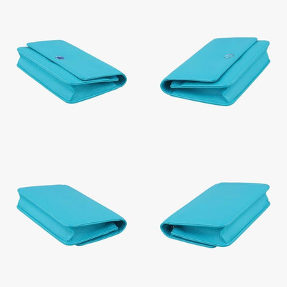 Chanel Caviar Wallet Chain Blue Leather A68872 17898763