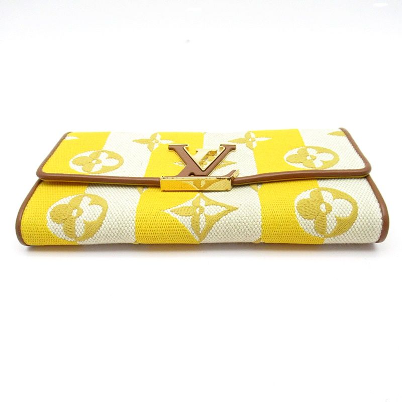 Louis Vuitton Portefeuille Capucines M80416 Canvas Ladies Yellow