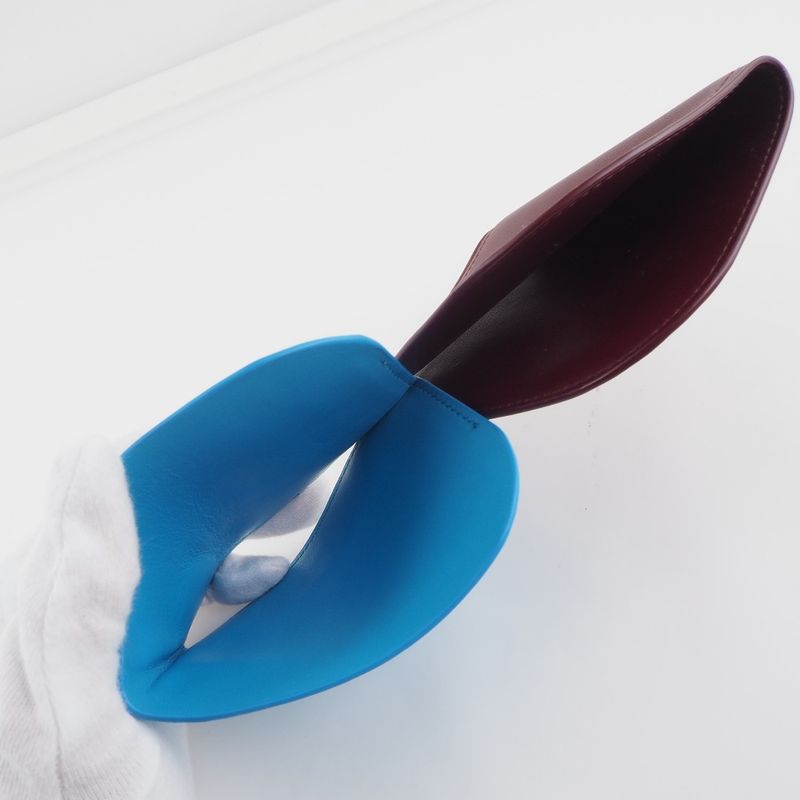 Bottega Veneta Bottega Veneta Leather Red Unisex Card Case