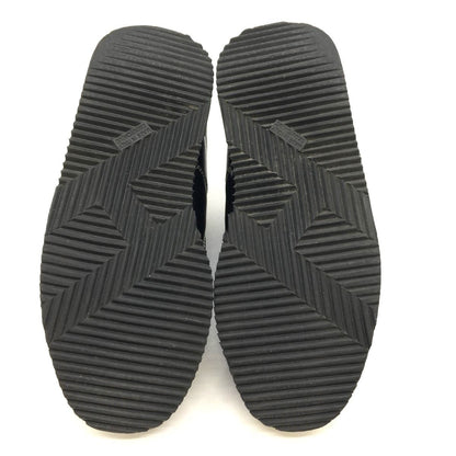 Hermes H Logo Cowhide Calf Classic Black Low Cut Sneakers Women's Black Size