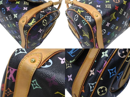 Louis Vuitton Monogram Multicolor Priscilla Handbag Noir Black Gold — view 8