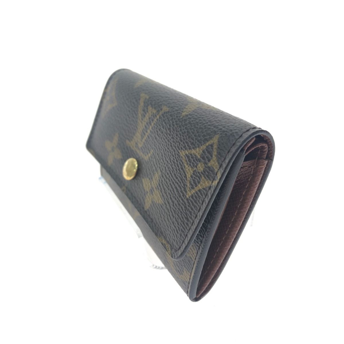 Louis Vuitton Women's Coin Case Monogram Portomone Plat M61930 Brown