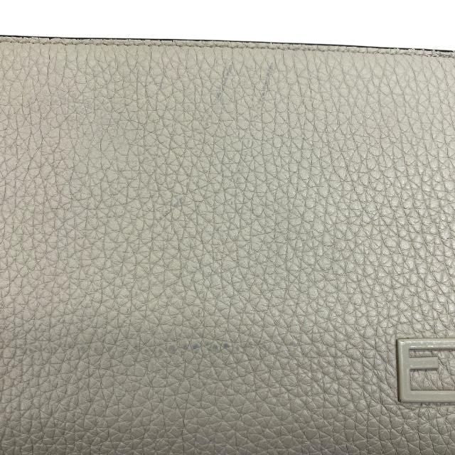 Fendi 7m0210 Wallet Long Wallet Long Round Zipper Leather Graige
