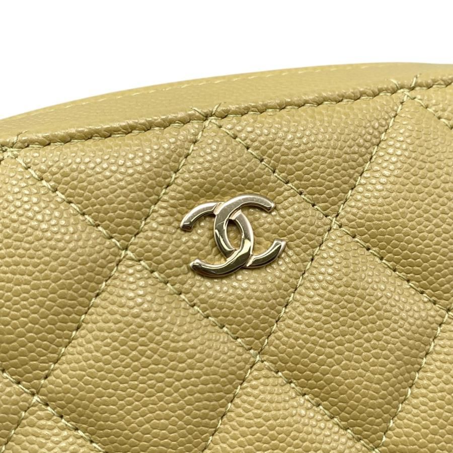 Chanel Shoulder Bag Mini Camera Bag Ap2426 Matelasse Caviar Skin Coco Mark