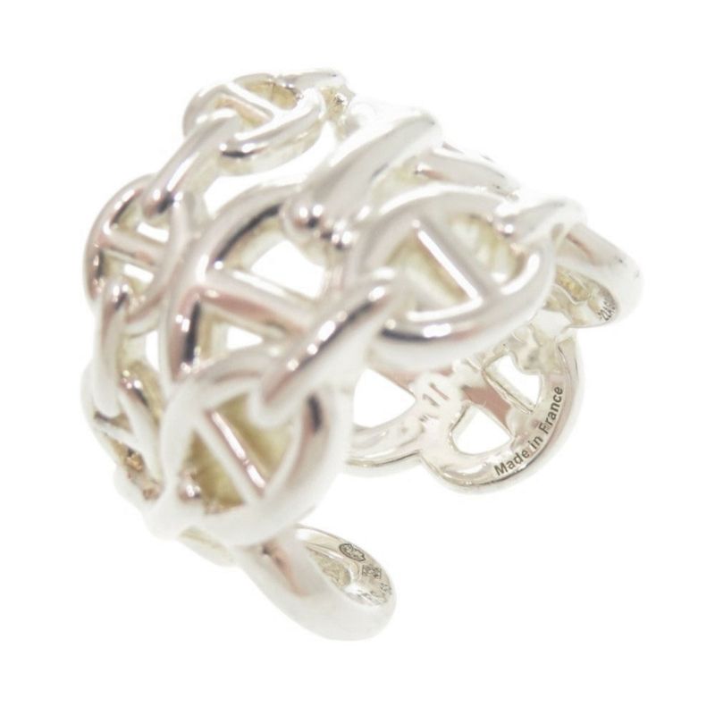 Hermes Chaine D'ancre Anchene GM Size 53 (#12) Silver 925 Ring 0340 Hermes