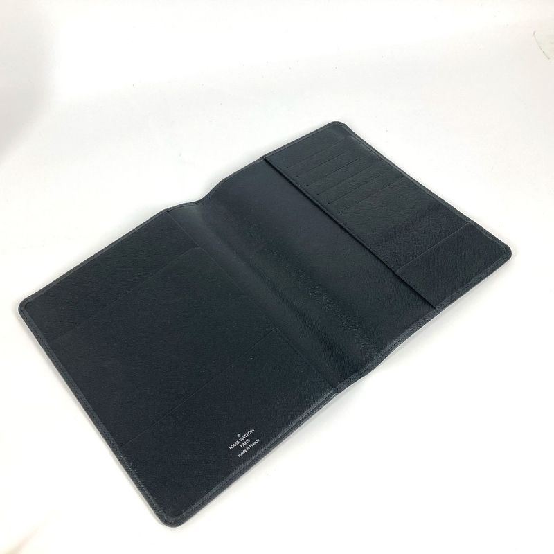 Louis Vuitton Notebook Cover Agenda Bureau R20409 Taiga Leather Black