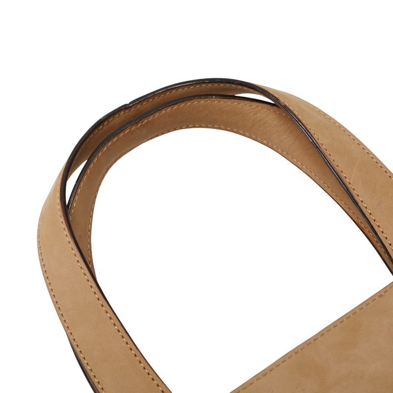 Bulgari Handbag Shoulder Bag 2WAY Beige Nubuck Women Bvlgari