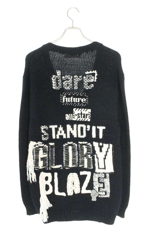 Celine 2ae8e528w Deer Future Back Wappen Wool Cardigan Men's S