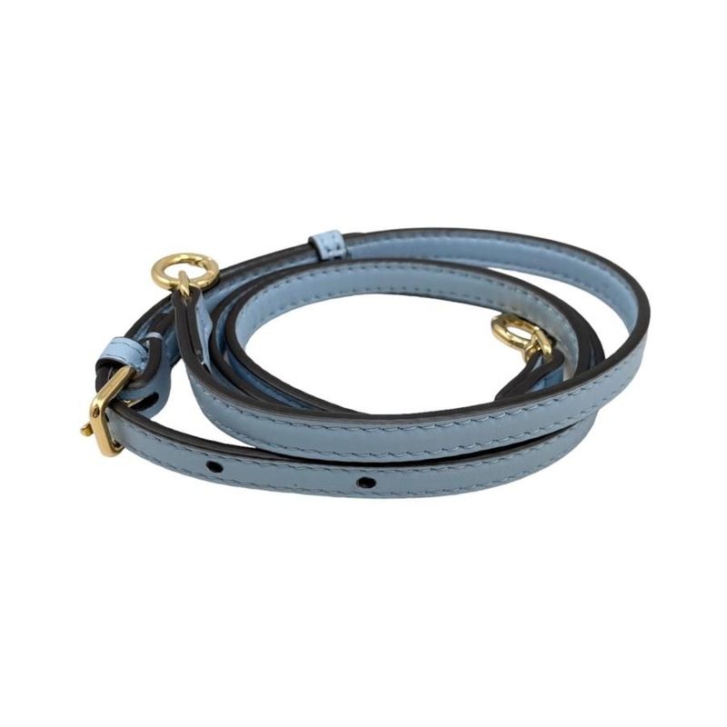 Fendi Shoulder Bag First Small Bag 8bp129 Abve F1993 Blue Gold Hardware Fendi