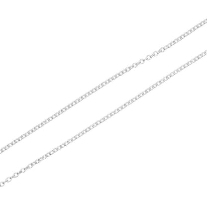 Tiffany & Co By-the-yard Silver 925 X Diamond Ladies 1.6g Necklace