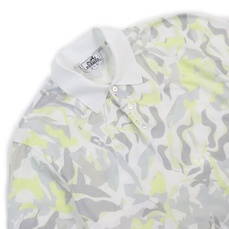 Hermes 23SS Paz Vjetar 100% Cotton Deer Fabric Total Pattern Short Sleeves Polo