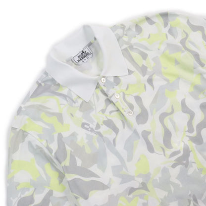 Hermes 23SS Paz Vjetar 100% Cotton Deer Fabric Total Pattern Short Sleeves Polo