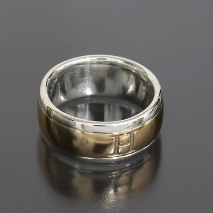 Hermes H Logo Women's Ring No 12.5 SV 925 AU 750 Combi E1400