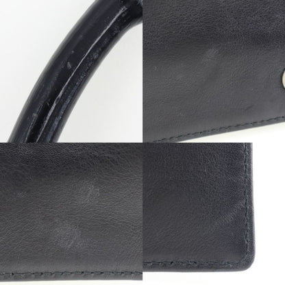 Gucci Bamboo 001 3243 200047 Calf Black Women Shoulder Bag