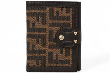 Fendi Wallet Fold Fendi Fold Wallet Zucca Pattern Brown