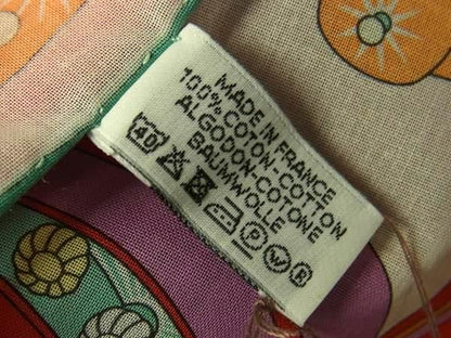Hermes Electrique 100% Cotton Scarf Handkerchief Pink Aw8702