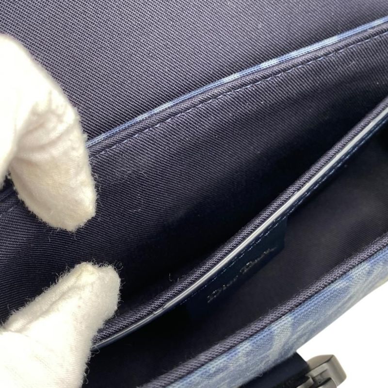 Christian Dior Tears Shoulder Bag Saddle Messenger 2adca435ddo Oblique Canvas