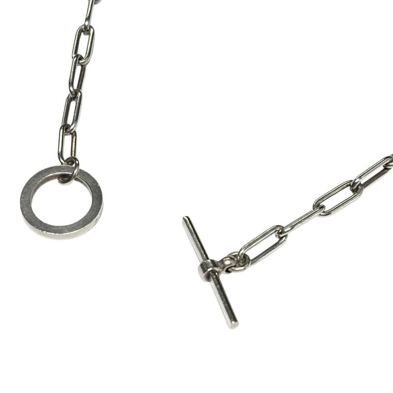 Hermes Chaine D'ancre Game Chain Necklace Chaine D'ancre Game Necklace Silver