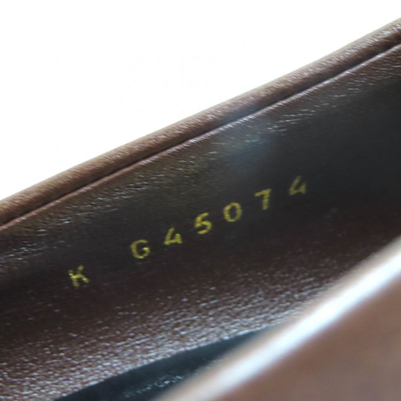 CHANEL 23A G45074 Coco Mark Matelasse Thick Soled Leather Loafers Brown Black