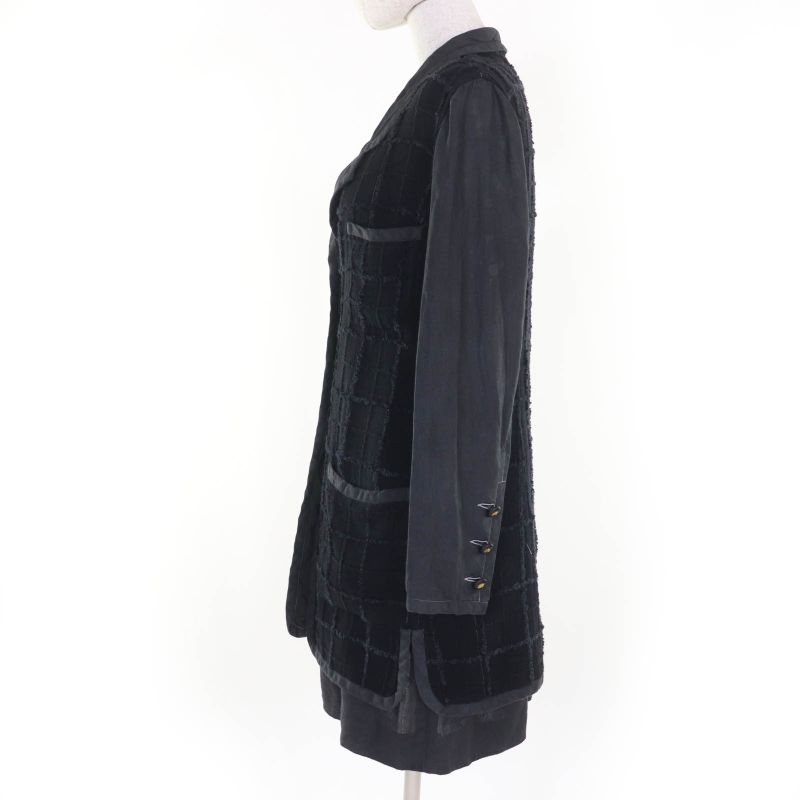 CHANEL Vintage 94P P02832 Silk Blend Linen Coco Mark Jacket And Dress