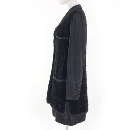 CHANEL Vintage 94P P02832 Silk Blend Linen Coco Mark Jacket And Dress