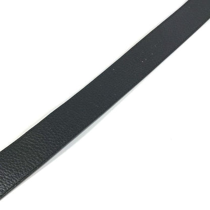 Gucci Belt Double G GG Logo 450000 Leather Black