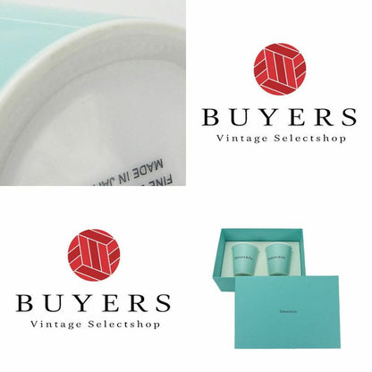 Tiffany & Co Coffee Cup Pair Bone China Everyday Object Tiffany & Co Blue Cups