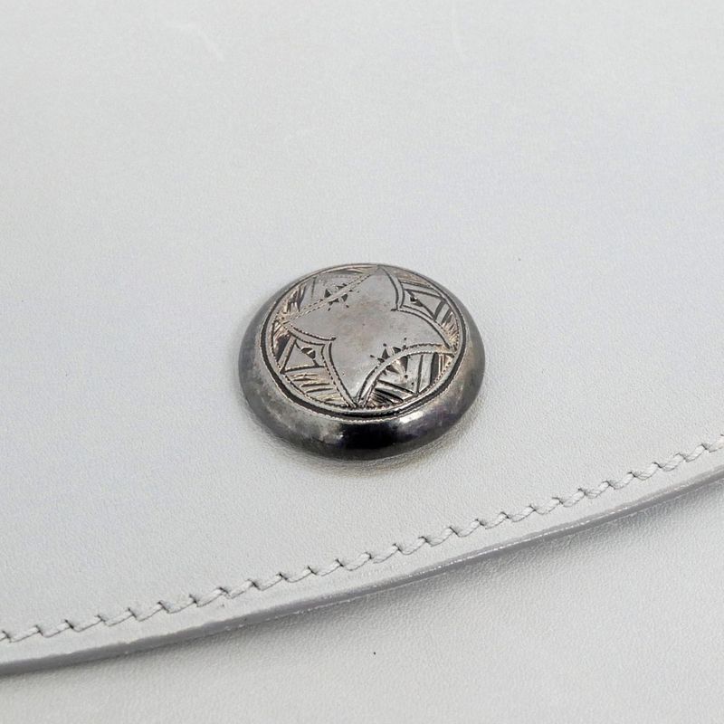 Hermes Pochette Trio Touareg Gray Clutch Bag Men's Women's