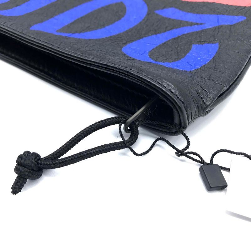 Balenciaga Graffiti Paint Explorer Clutch Bag