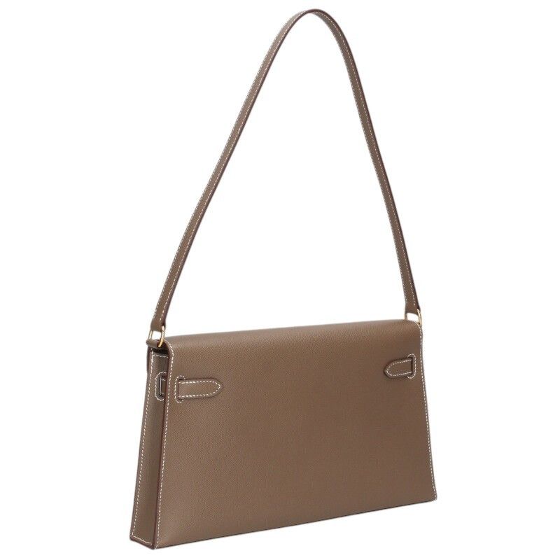 Hermes Kelly Elan Stamped K Ghardware Vomadam Etoupe Shoulder Bag Women