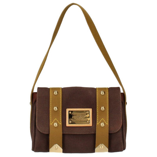 Louis Vuitton Sac Mule M40072 Antigua Women's Shoulder Bag Brown Excellent